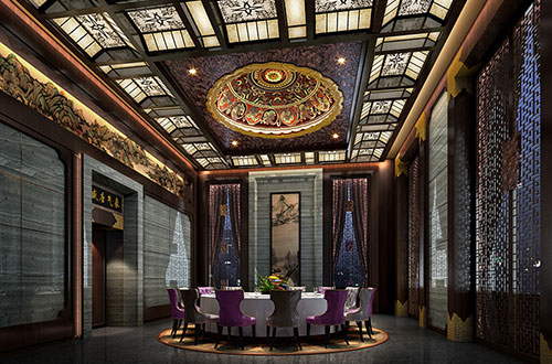 海珠低调奢华的新中式酒店设计效果图